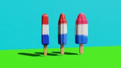 BombPop/Firecracker Popsicle 3 Shaped Adult toy