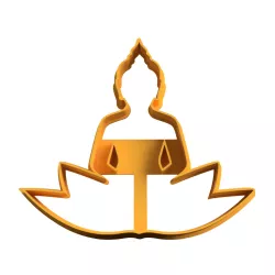 budda cookie cutter cutting