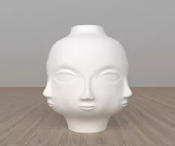 BUDDHA-FACE VASE