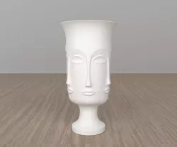 BUDDHA-FACE VASE