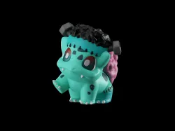 BULBASAUR FRANKENSTEIN HALLOWEEN FAN ART