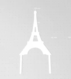 Cake Topper Eiffel Tower