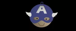 Captain America keychain