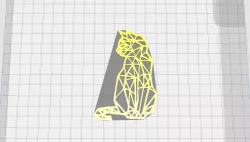 Cat 2D geometric art