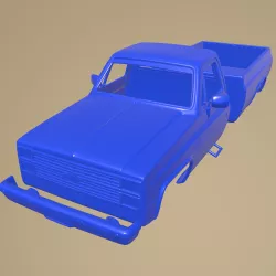 Chevrolet K10 Silverado 1984 Printable Car Body