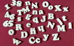 cooper style alphabet black