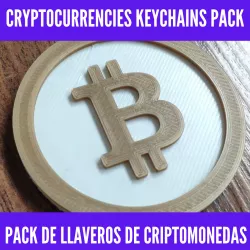 Cryptocurrencies keychains pack - Pack de llaveros de criptomonedas