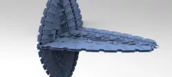 Crystal Alien Ceptor Ship