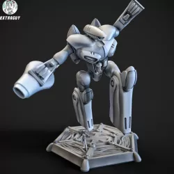 Curvy Robot 100mm + Princess Pilot