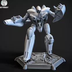 Curvy Robot 75mm + Princess Pilot