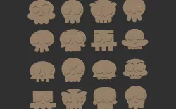 cute hollowen skull earrings