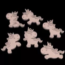 Cute unicorn keychains x6 designs