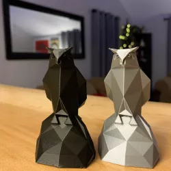 Cyber Owl Statue