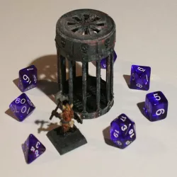 D&D Dice Prison III or Jail with Lid for Dungeons & Dragons, Pathfinder or other Tabletop Games
