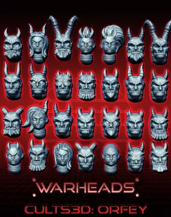 Devil Dwarves from Hell! Chaotic vandals! - (28 heads)