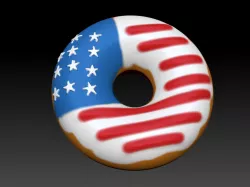 DONUT USA FLAG - MOLD BATH BOMB, SOLID SHAMPOO