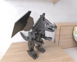 Dragon Lowpoly Robot