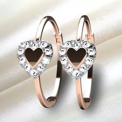 Earrings 3D file, Rose gold and diamond