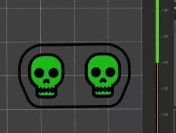 Earrings skull earring skull earring