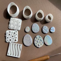 Easter egg stamp and cutter set