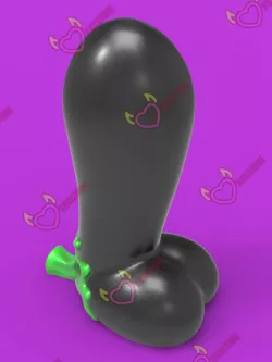 Eggplant dildo (fat and meaty)
