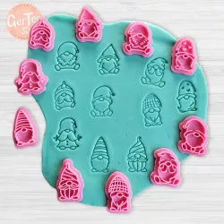 ELVES MINI STAMPS X10 / MINI STAMP GNOMES