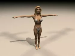 female 3d model