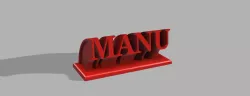 First name plate