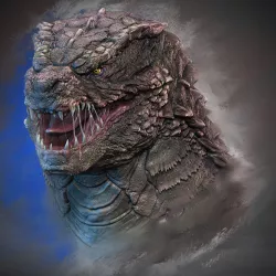 Godzilla head