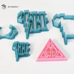 Harry Potter + Deathly Hallow Cookie Cutter 7 pieces!