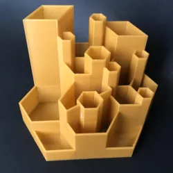 Hexagon theme desk organizer
