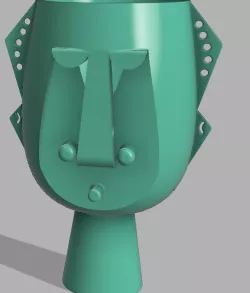 HUMAN FACE VASE / FLOWER VASE / PLANTER