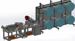 industrial 3D model improved KN95 mask making machine