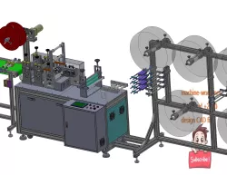 industrial 3D model KN95 mask making machine