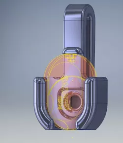 Insertion bracket for Garmin Tempe sensor