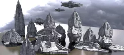 Jupiter alien Temple Ships Kit bash