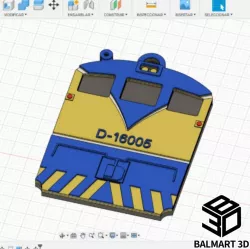 Key ring train D-16000 - one color and multicolor