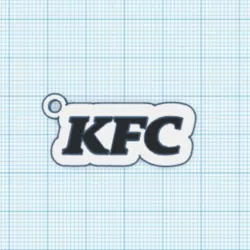 KFC Logo Keychain