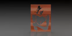 Lady silhouette  / decorative