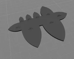 Leatherwork Pointed and rounded strap end templates