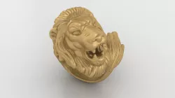 Lion ring Man ring King ring Jewelry medallion 3D print model