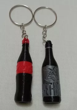Llaveros Botella de Coca y Fernet Branca
