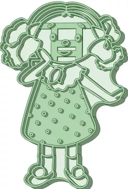 Loopy Loo cookie cutter Andy Pandy