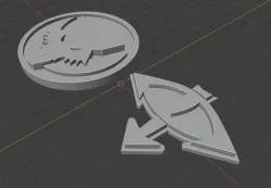 Luna wolves and Sons of Horus badge