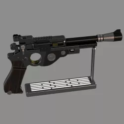 Mandalorian IB-94 Blaster Pistol - 3D Print .STL File