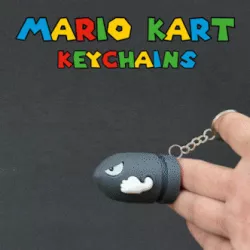 MARIO KART | KEY CHAIN COLLECTION⚡🍄⭐👻🍌💣