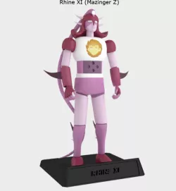 MAZINGER Z Rhine X1 ROBOT STL FILE FOR 3D PRINTING