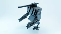 mecha Robot UHD resolution rocket booster