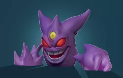 Mega Gengar Model 3d Printing