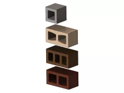 Miniature cinder blocks mockup props 3D print model